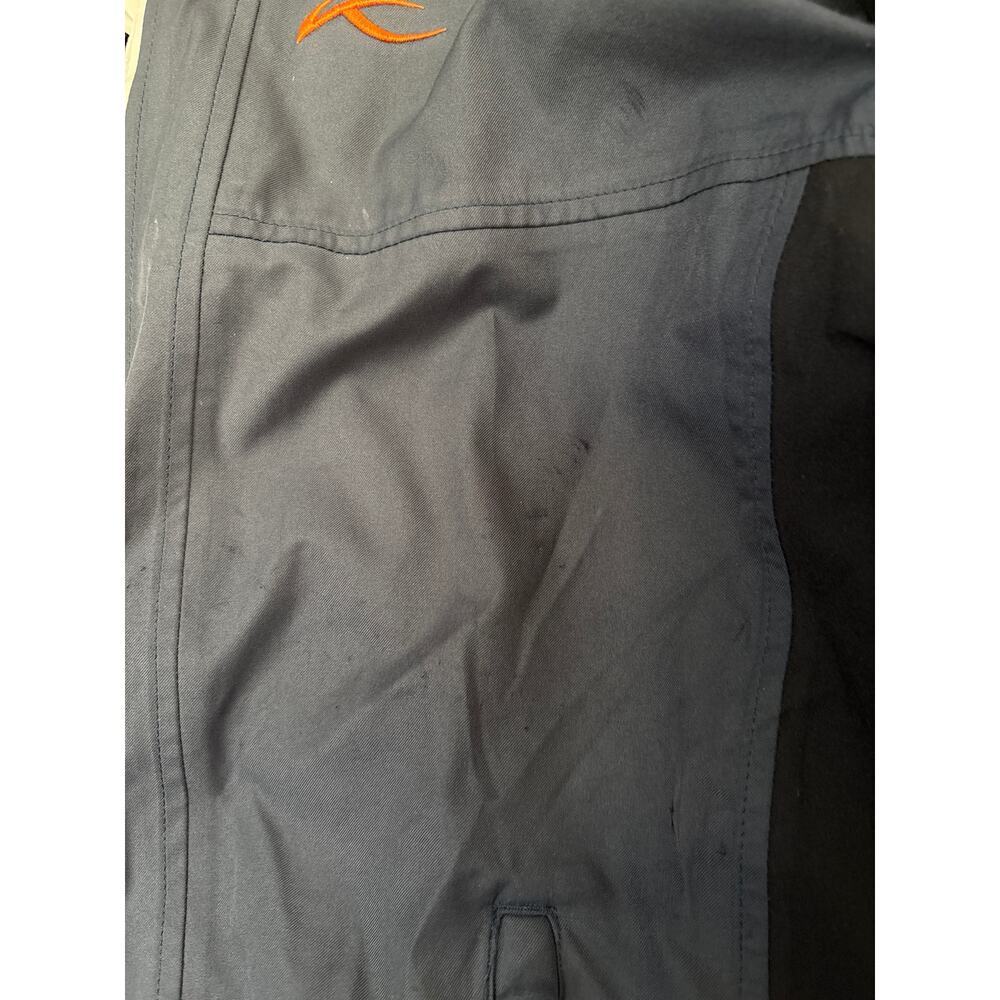 Kjus Vintage Ski Outdoor Hooded SympaTex Mens Jacket Gray/Black/Orange Size XL - Picture 4 of 8